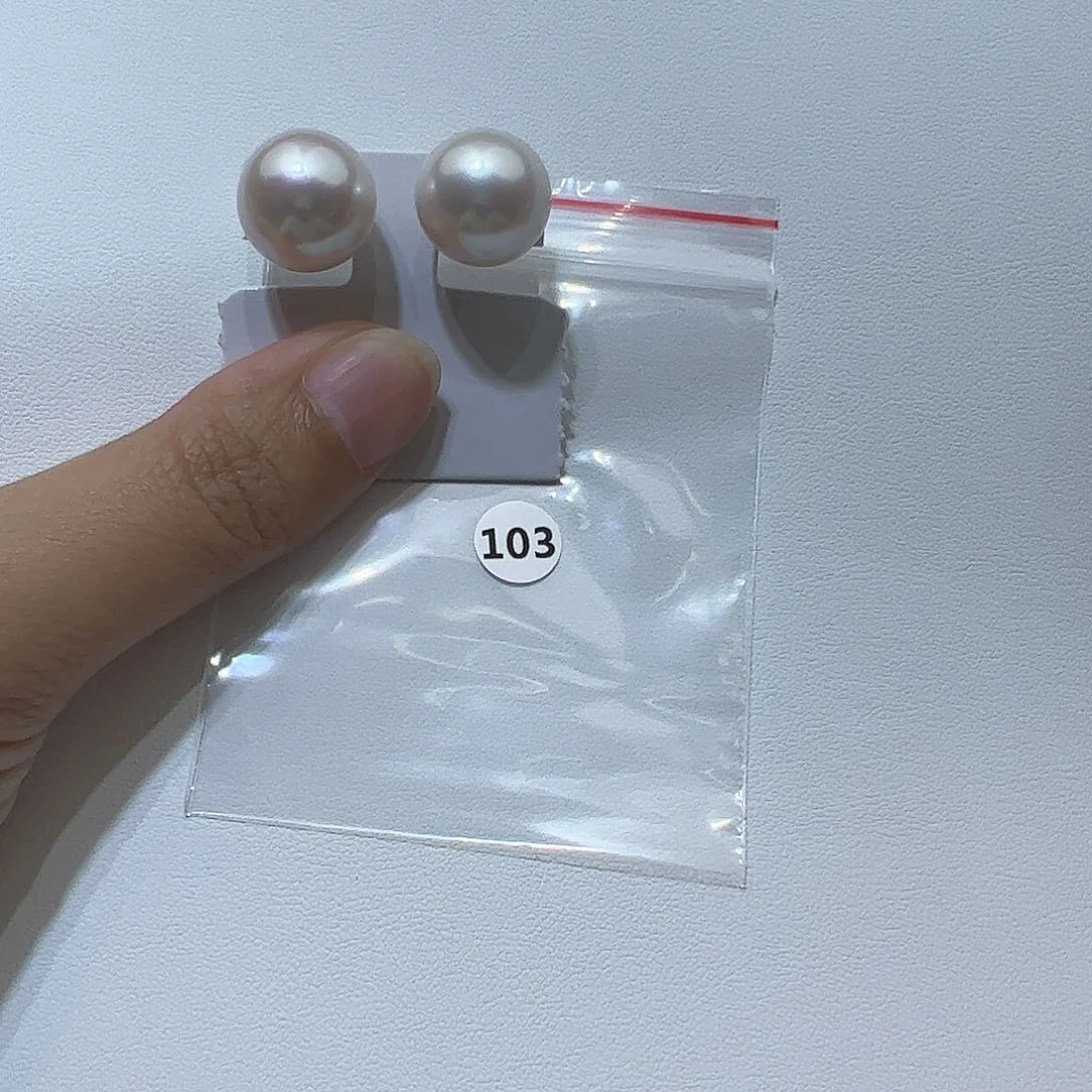 银S925镶嵌淡水珍珠耳饰