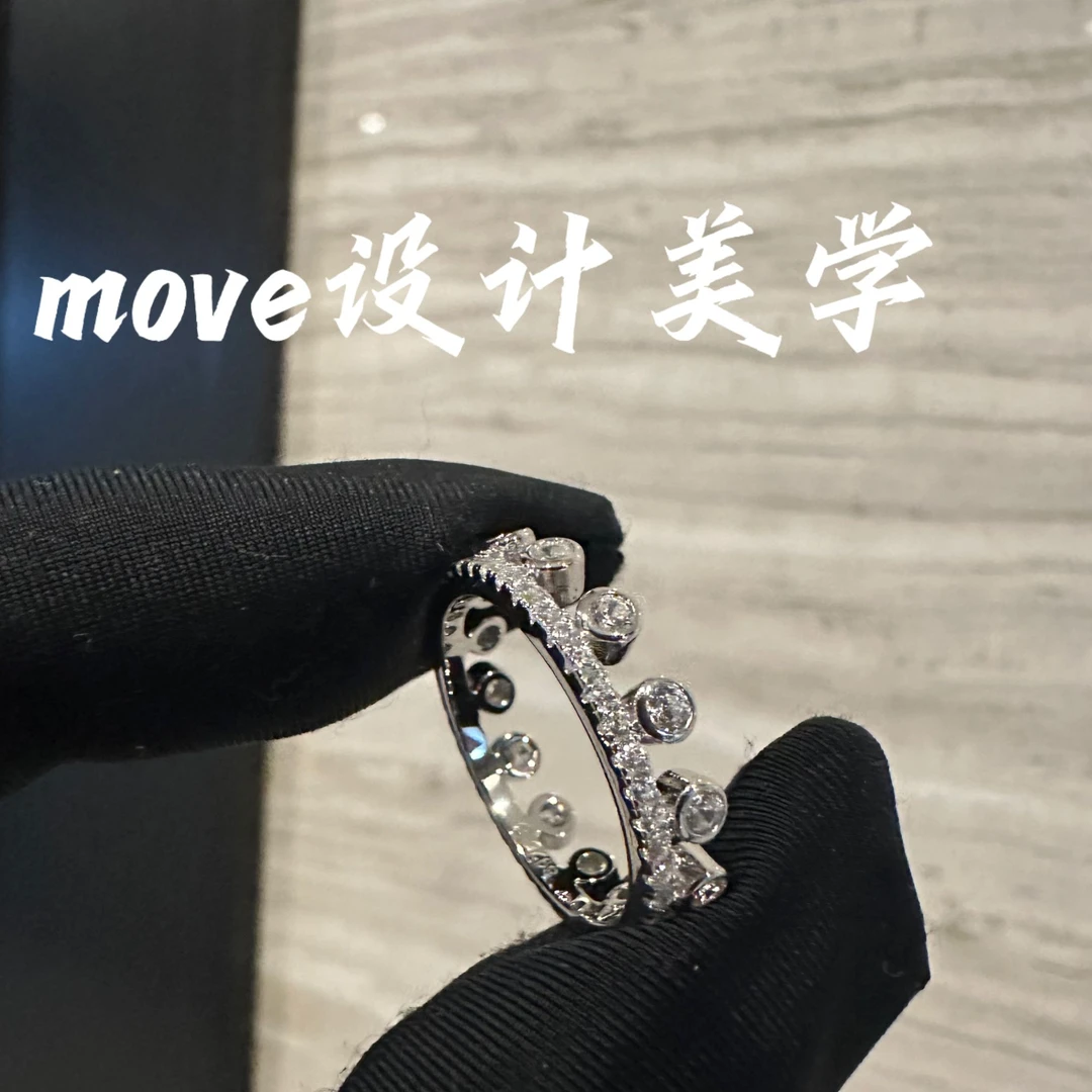 925银合成锆石戒指 4191原创【皇冠露珠】