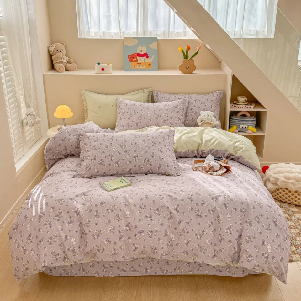 全棉四件套简约床上用品四件套-M36