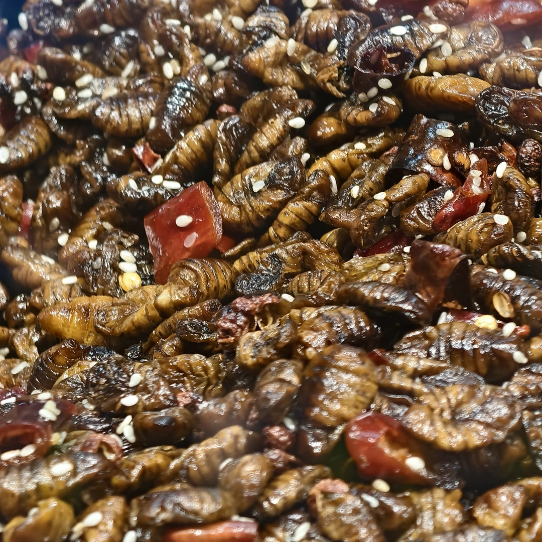 油炸蚕蛹 1 份量(100g)