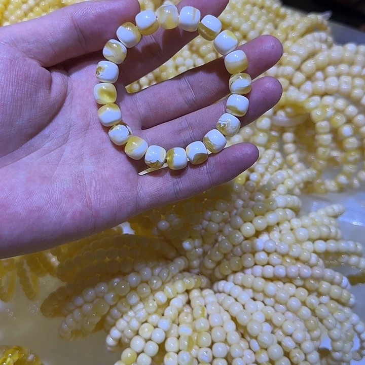 手链琥珀未镶嵌蜜蜡