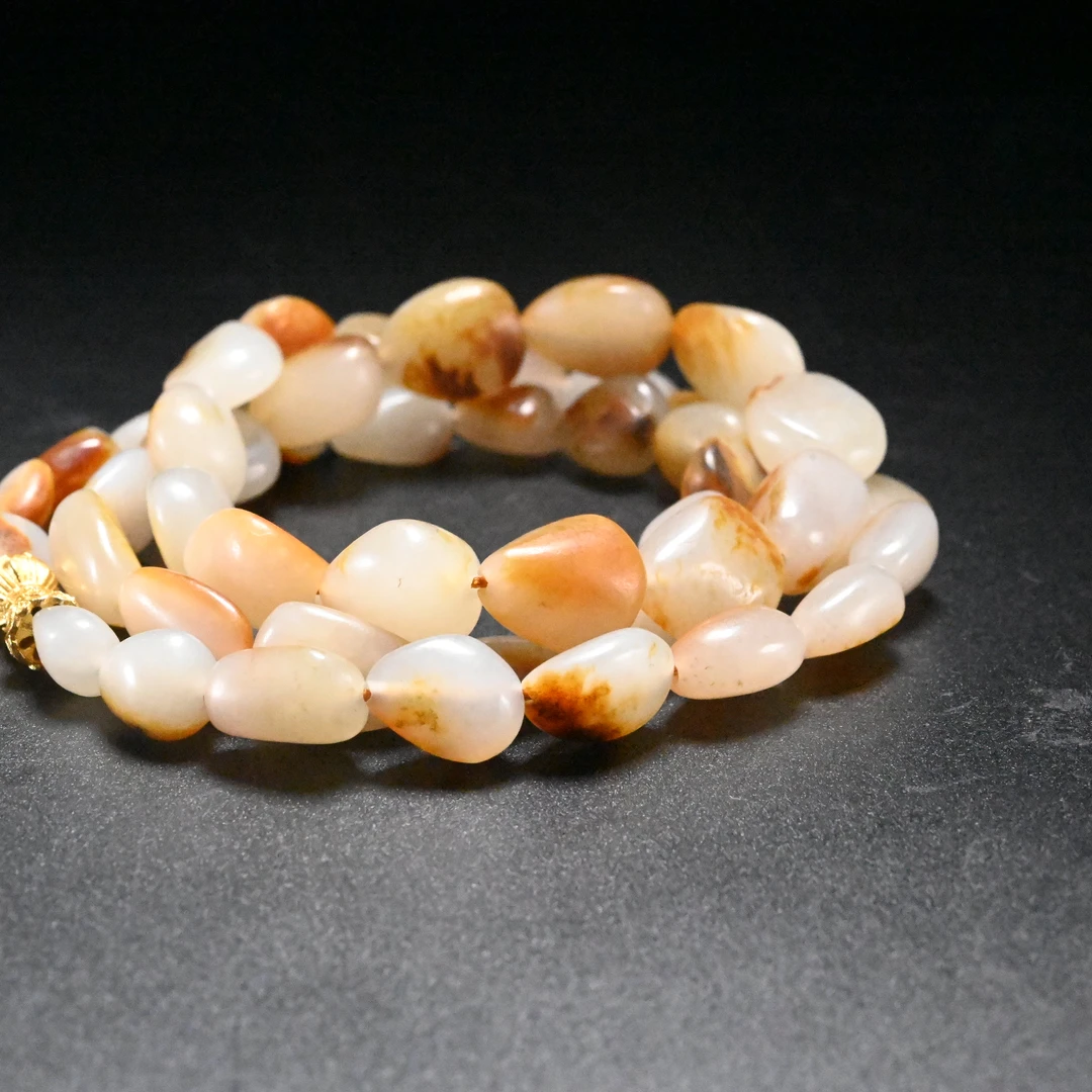 LOT8814 和田玉原石项链【籽】/保利