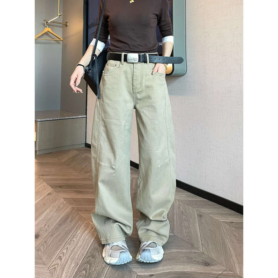 晶姐-61068欧货女装春夏季简约韩版网红春夏洋气时尚百搭牛仔裤