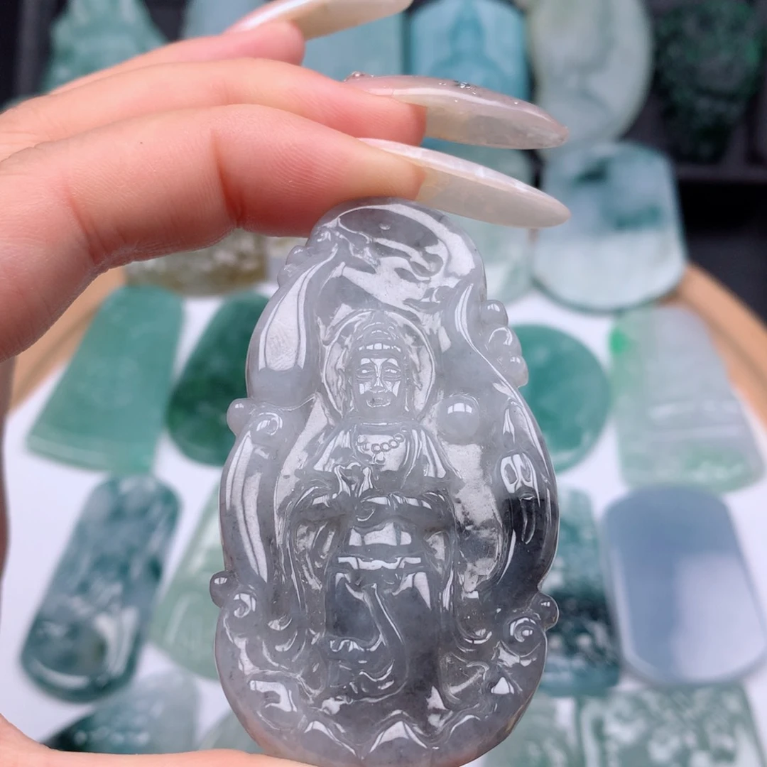 【闪购商品】翡翠颈饰未镶嵌观音