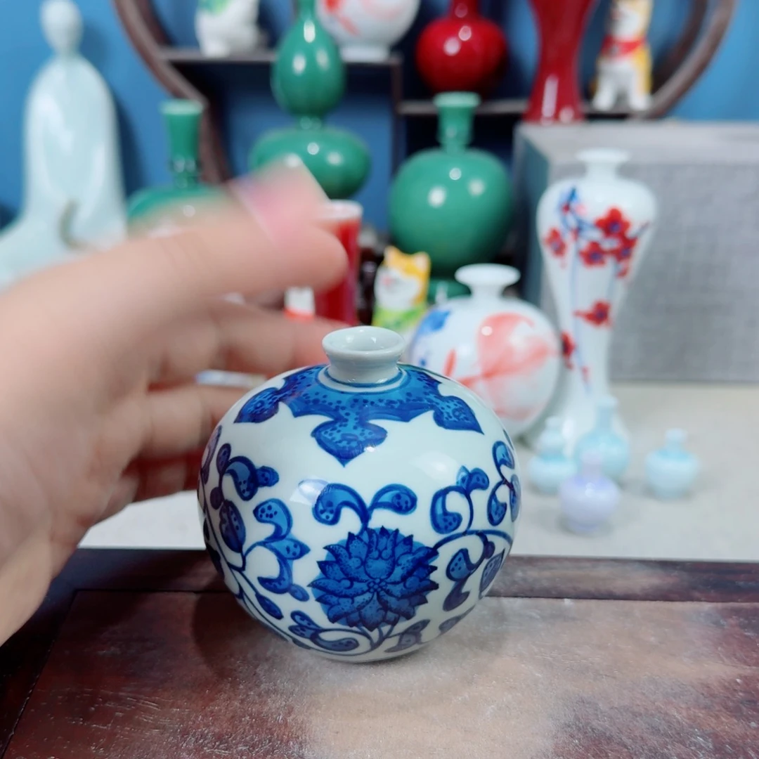 陶瓷手工小花器摆件