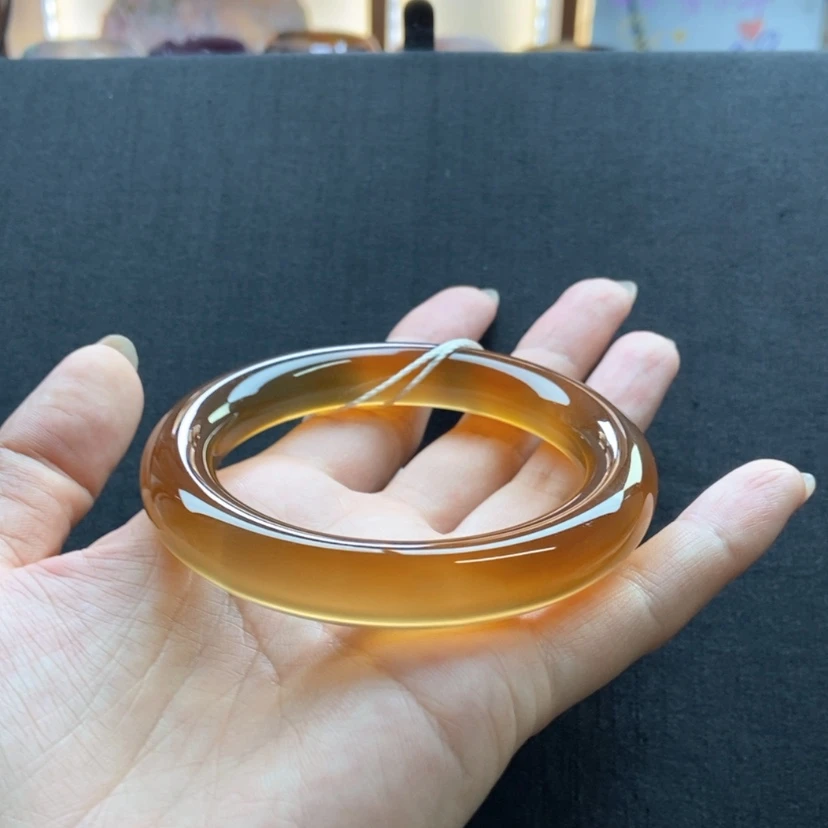 【闪购商品】玛瑙/玉髓手镯未镶嵌栗**易