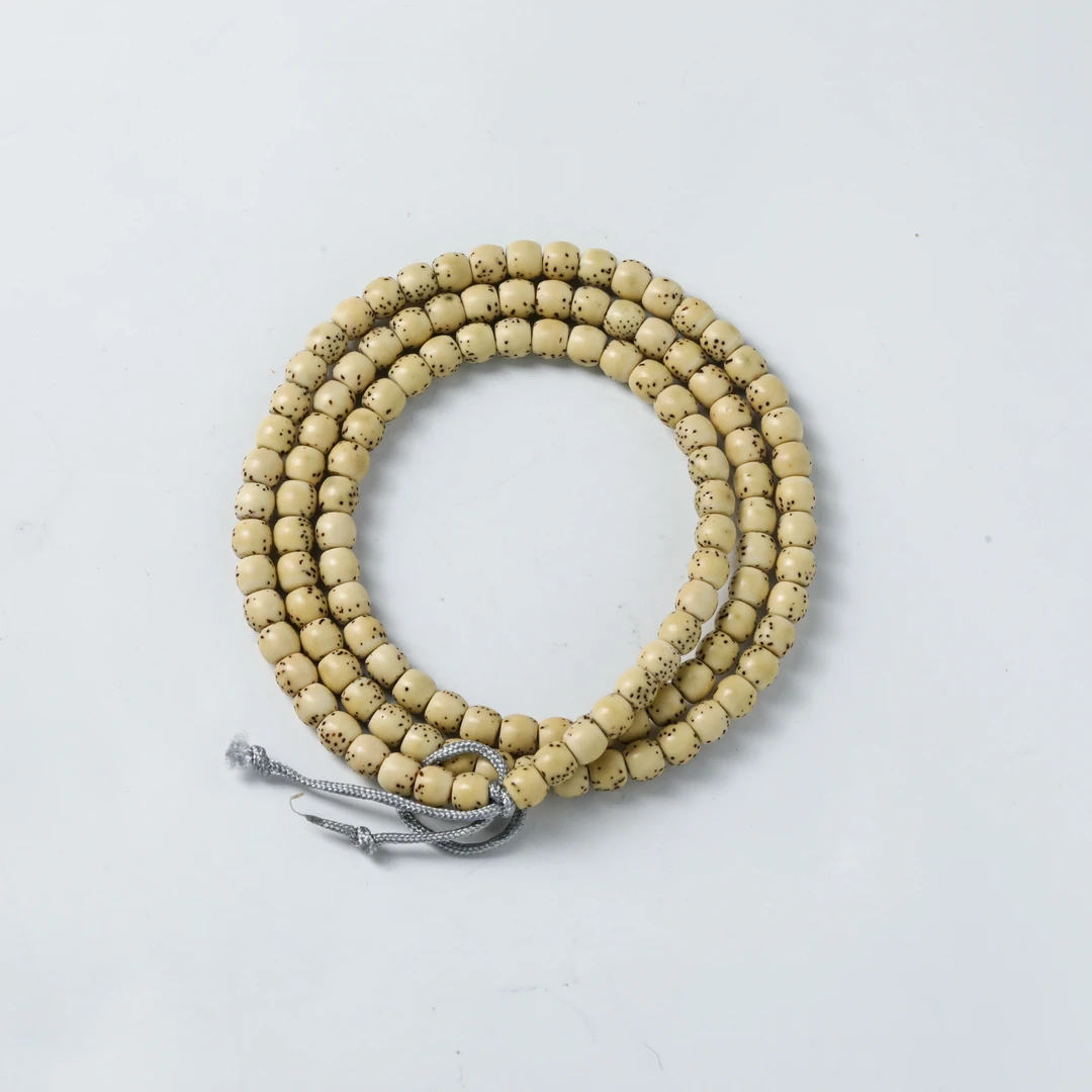 海南原生态大留白星月菩提直切多圈 约6x5mmG12240325-15