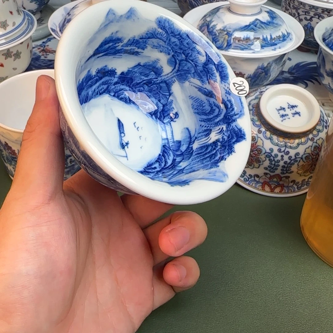 彦祖纯手工手绘茶具200
