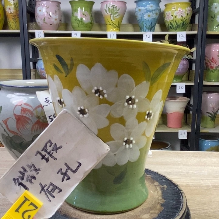 景德镇高温陶瓷花盆