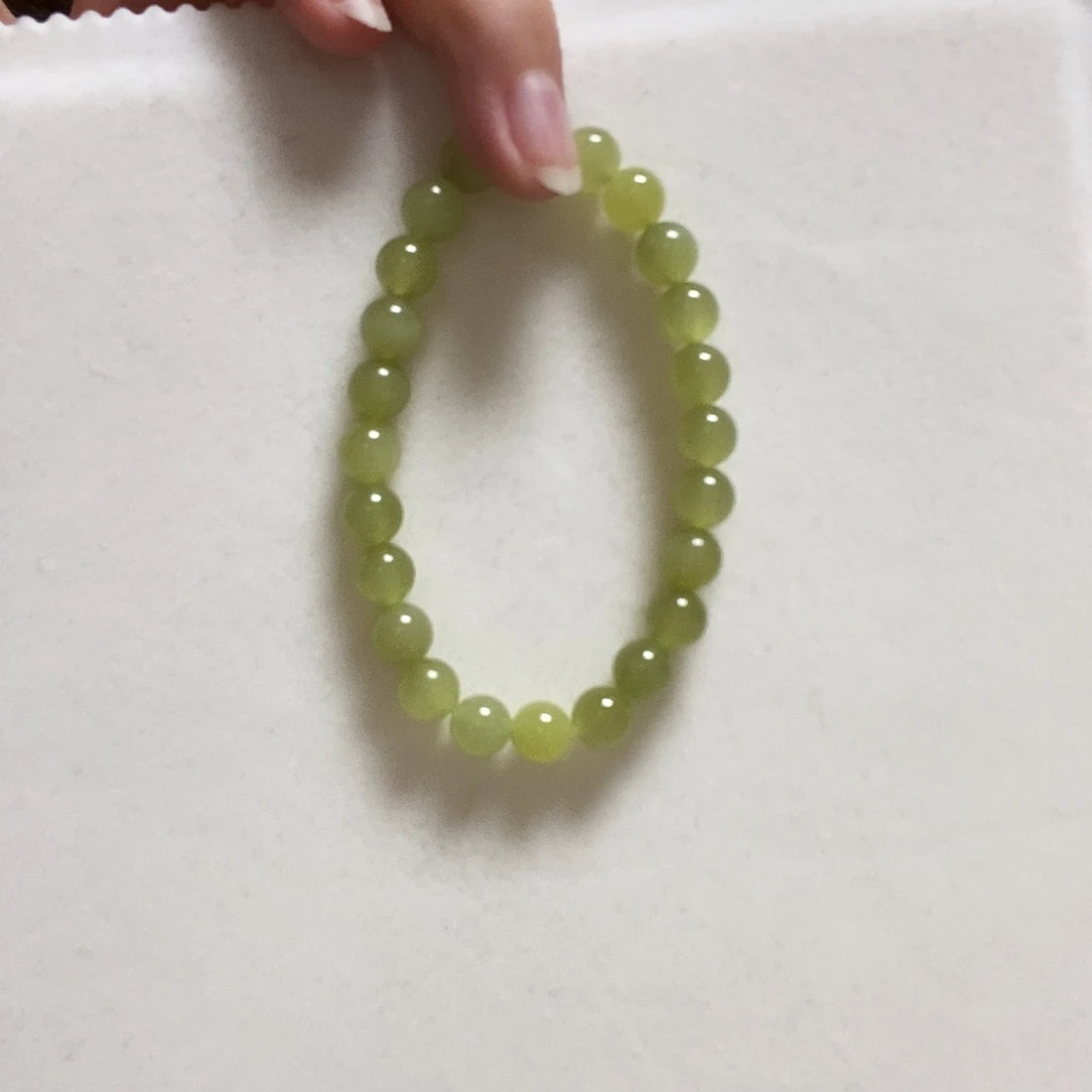 未镶嵌和田玉手串简单