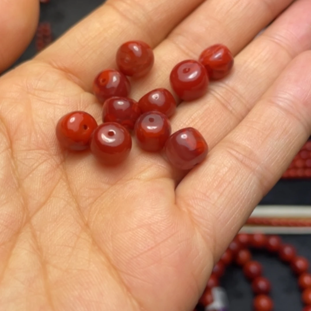 【闪购商品】南红玛瑙单珠8多样性发1未镶嵌