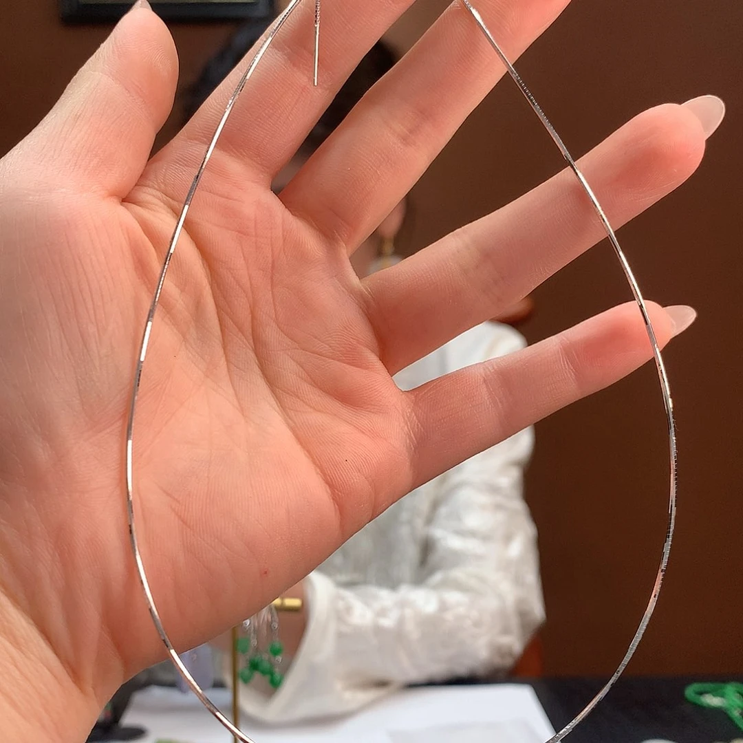 翡翠银S925镶嵌颈饰没有翡翠只发项圈一个