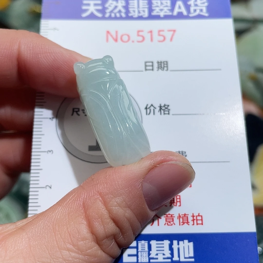 翡翠未镶嵌挂件5157