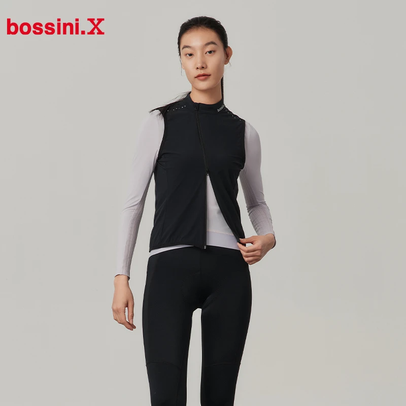 bossini/堡狮龙男女同款弹力透气骑行马甲