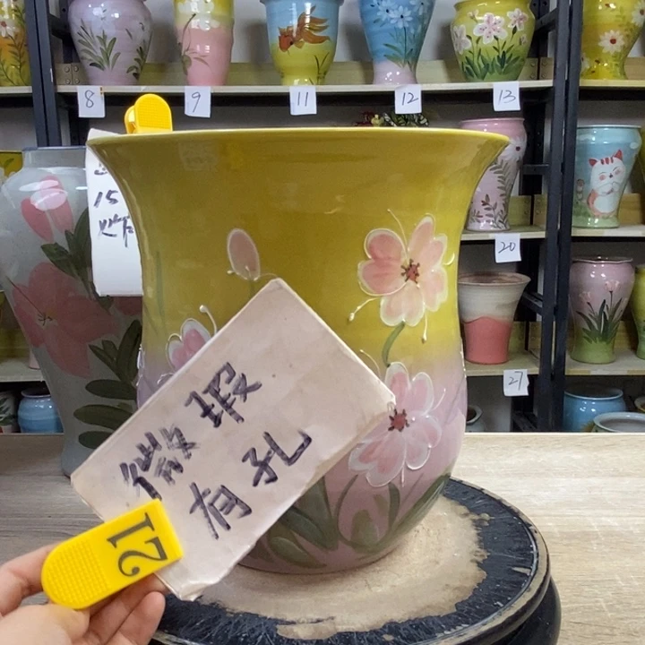 景德镇高温陶瓷花盆