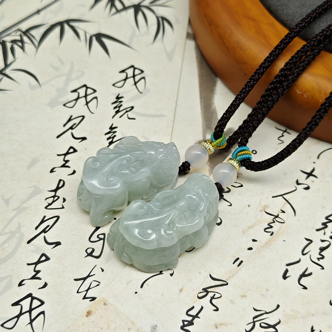 【老王好物优选】CZH1204-天然翡翠貔貅吊坠多样性发一