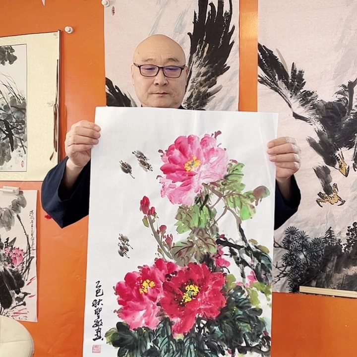 国画张圣敏先生纯手绘作品