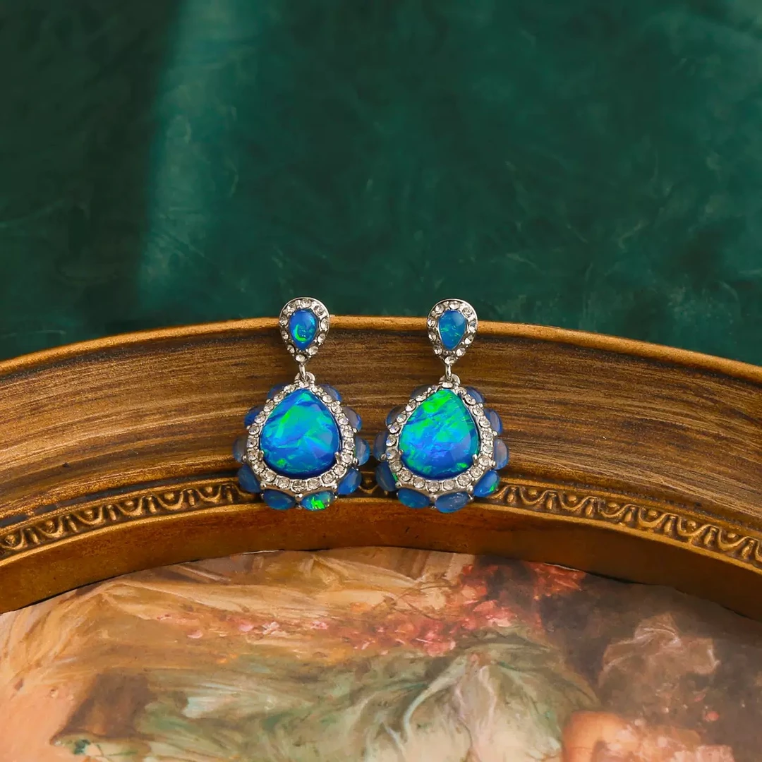 铜合金仿水晶耳饰 【3844】Emily Vintage珍藏款