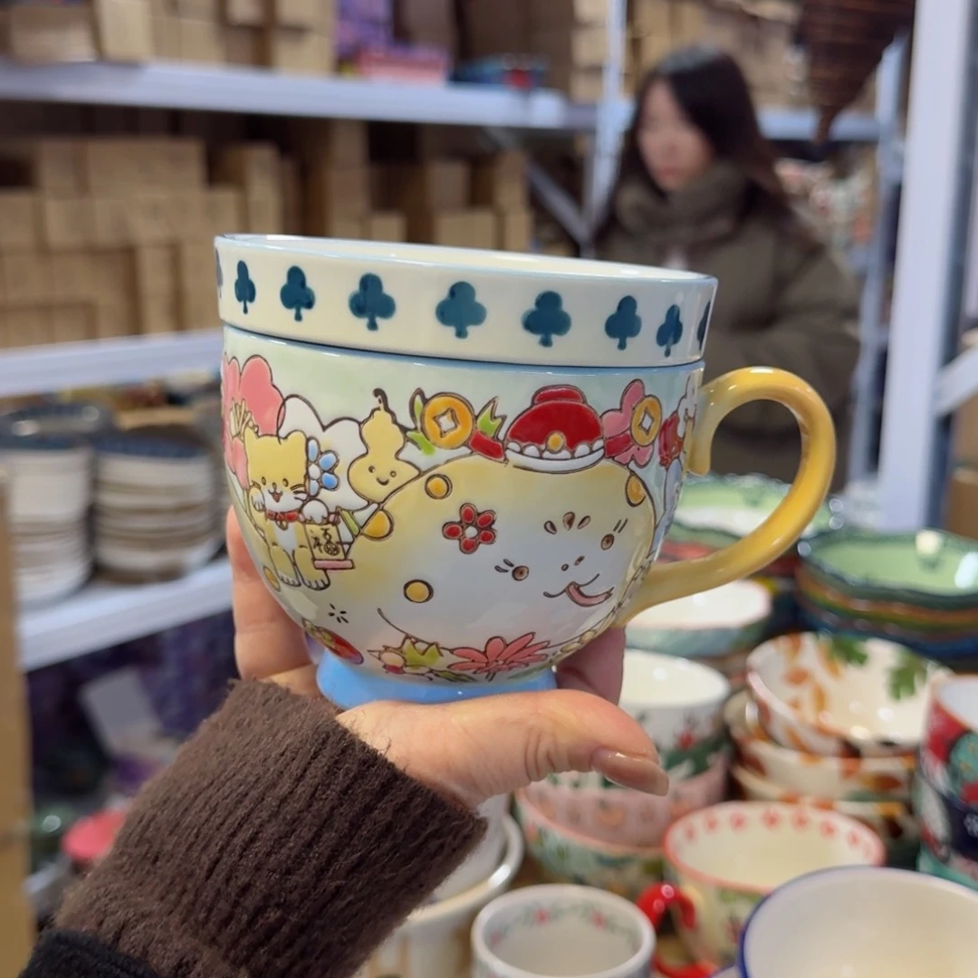 陶瓷福蛇杯➕盖一套看图