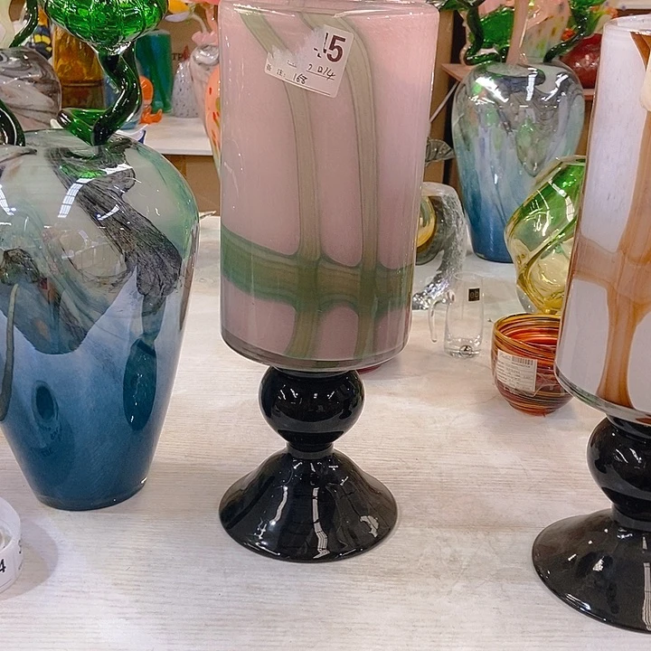 琉璃花瓶高40厘米口径15