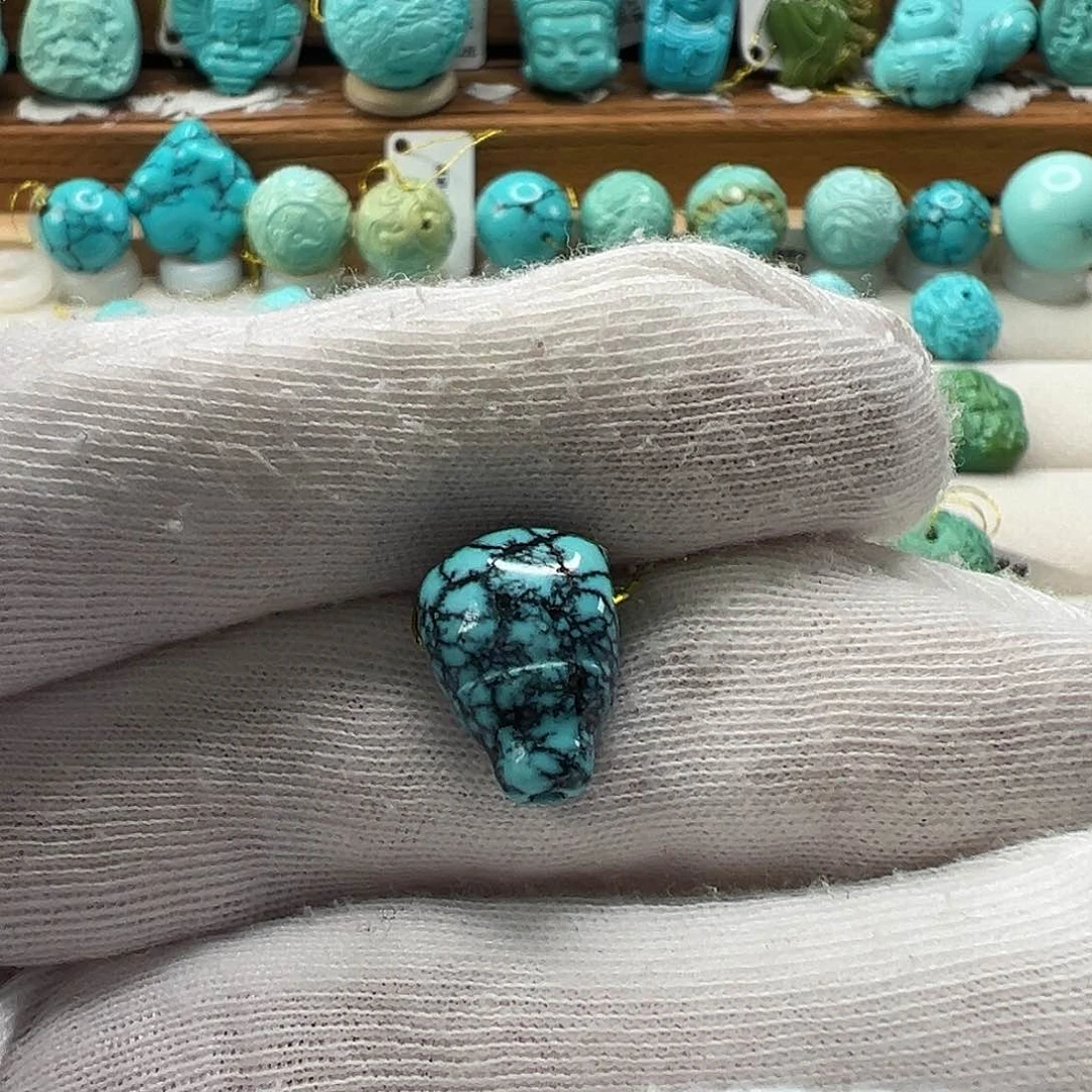 绿松石三通 未镶嵌