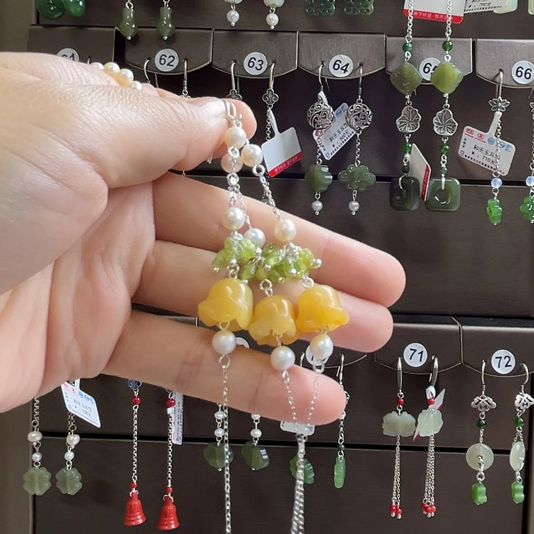 稥***·925银博雅手作S925纯银耳饰