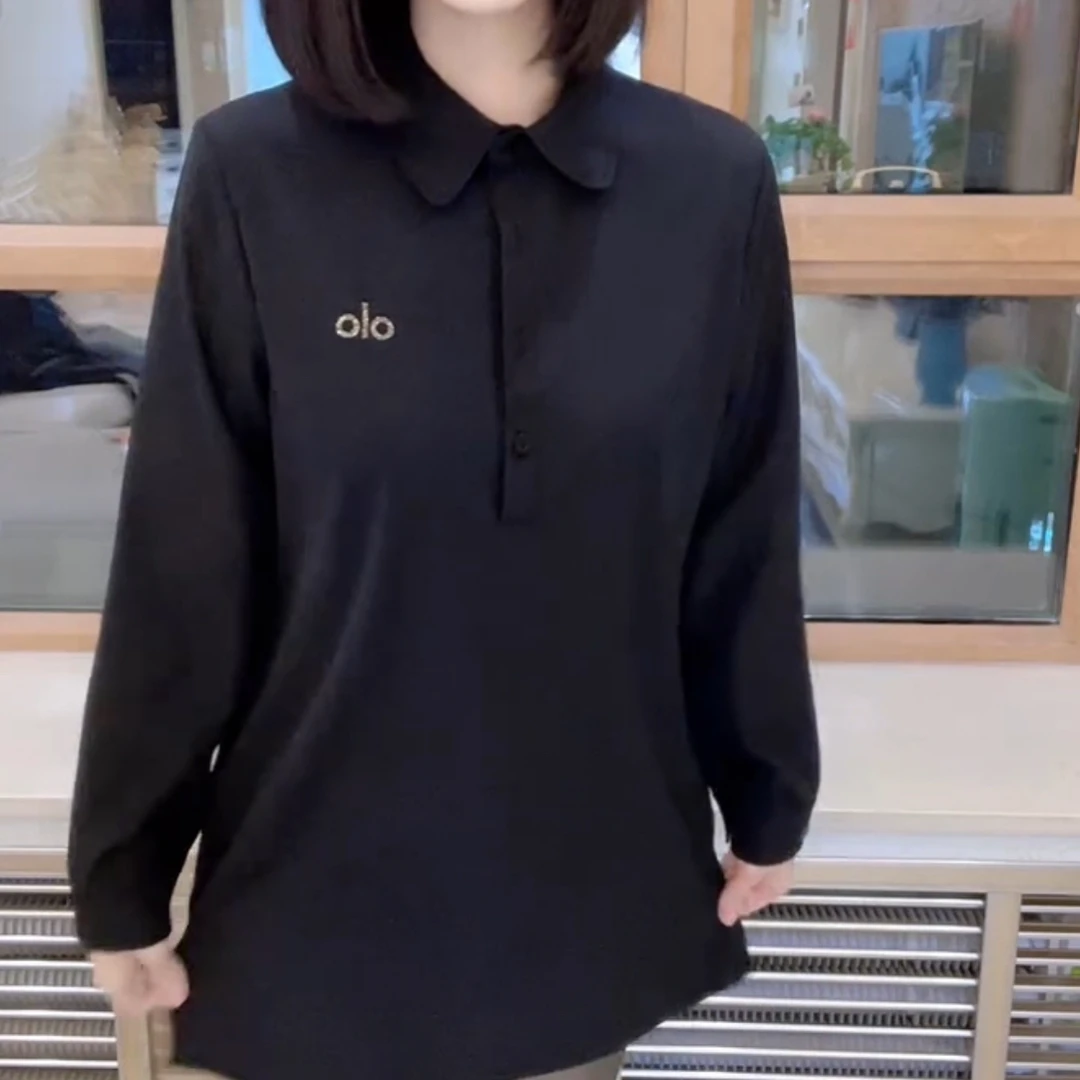 时尚百搭宽松显瘦中长款长袖衬衫通勤必备显瘦遮肉