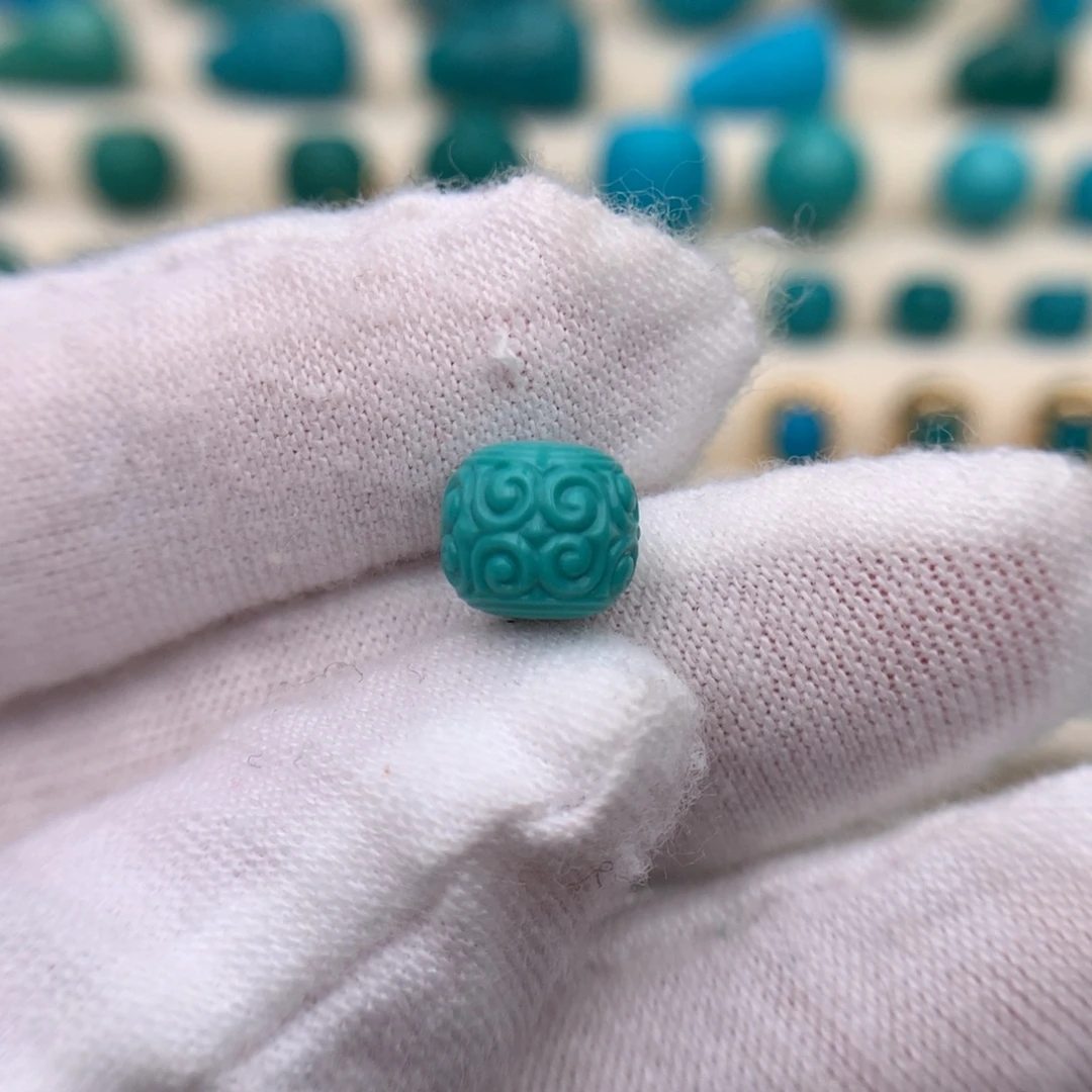 绿松石未镶嵌珠宝奇石8.1mm