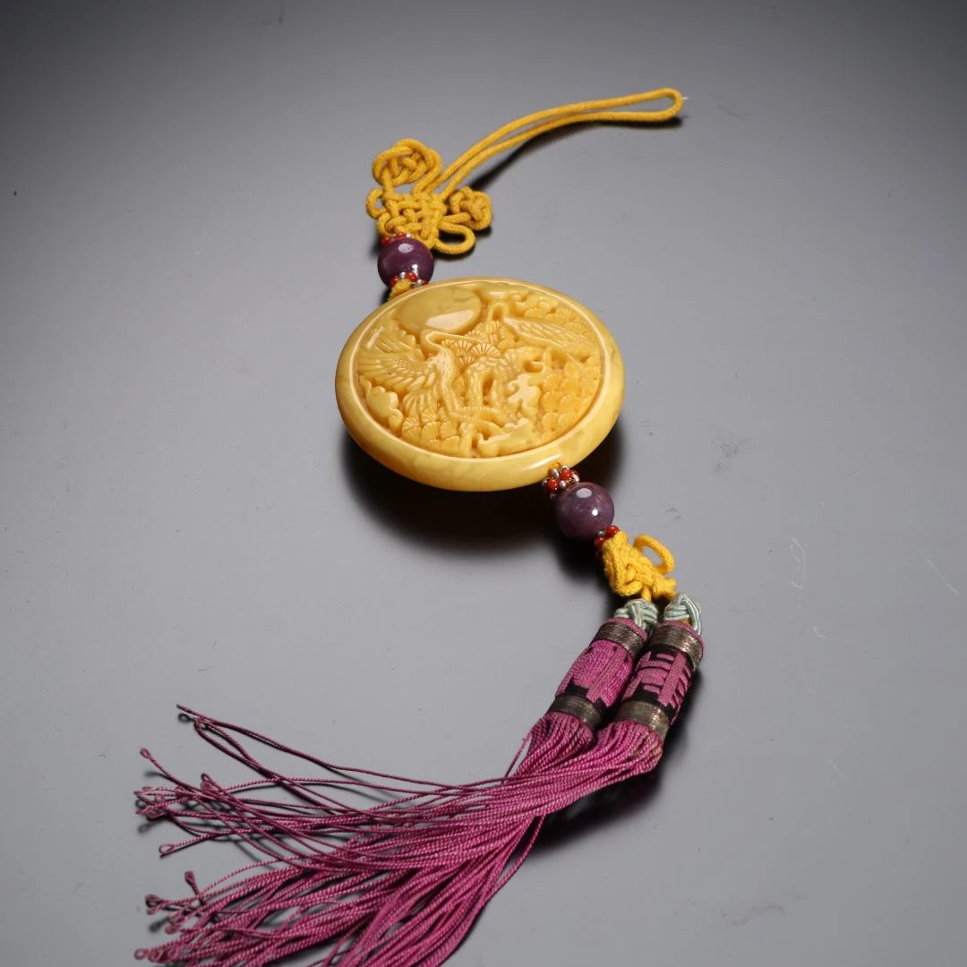 250424143/博古通今/集古藏今/蜜蜡佩/古董首饰