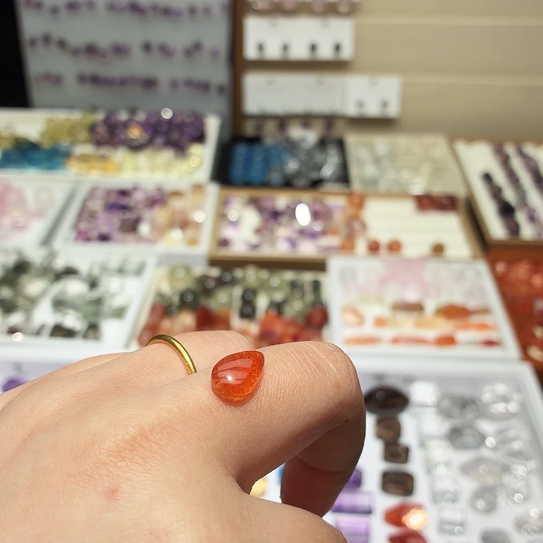 未镶嵌吊坠(不含链)水晶金太阳 蛋面