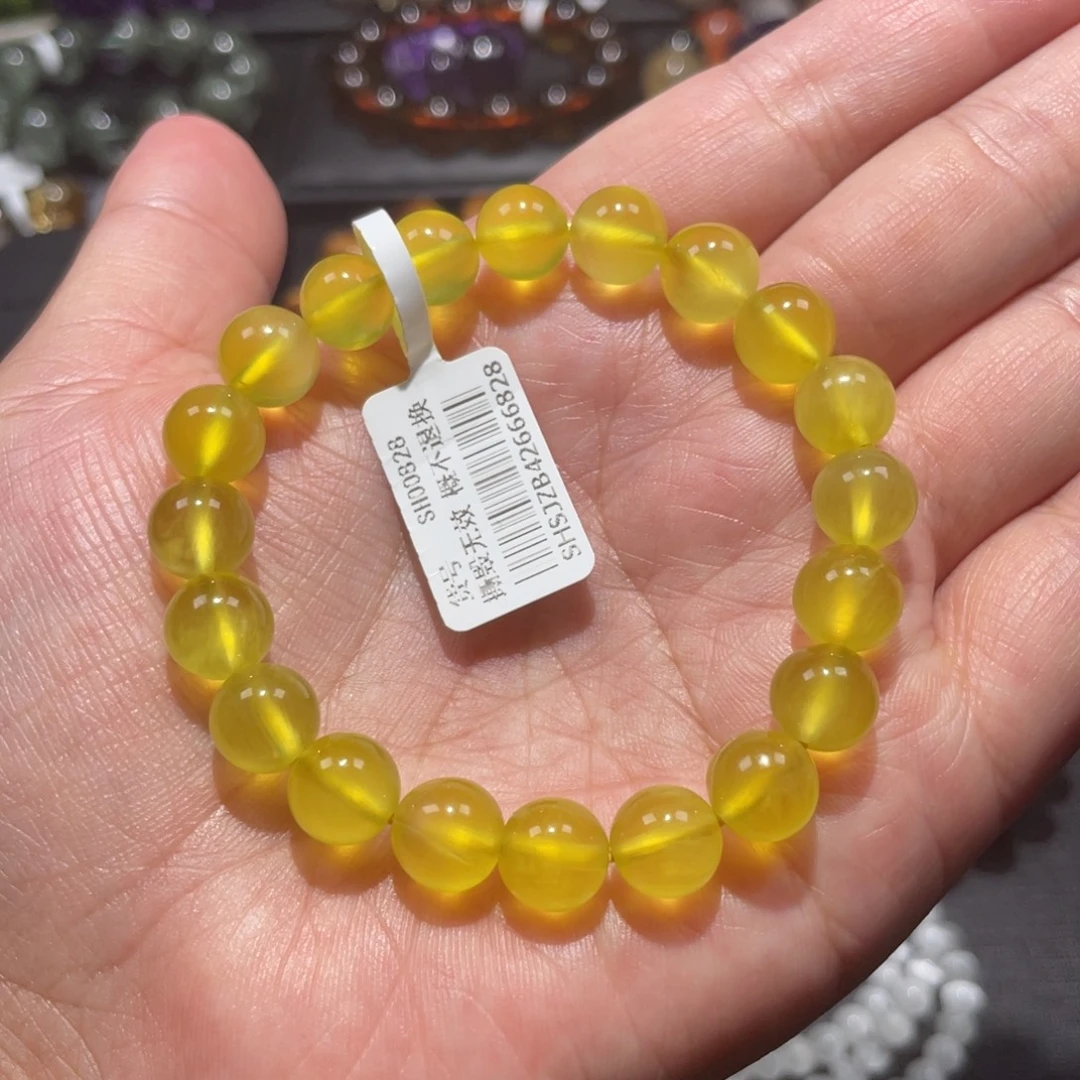 葡萄石未镶嵌手链金葡萄9mm左右