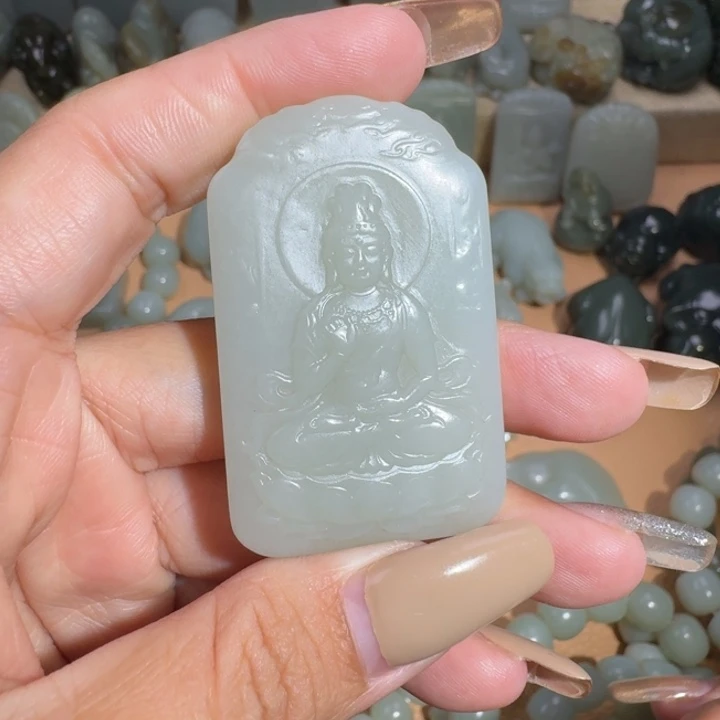 和田玉未镶嵌挂件