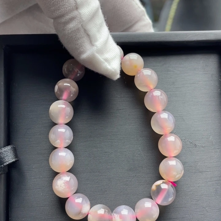 玛瑙/玉髓合金手链樱花玛瑙