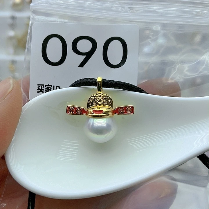 淡水珍珠颈饰9K金镶嵌