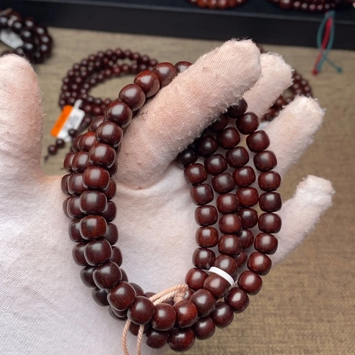 手串/手链小叶紫檀原汁原味8x9老型 108粒