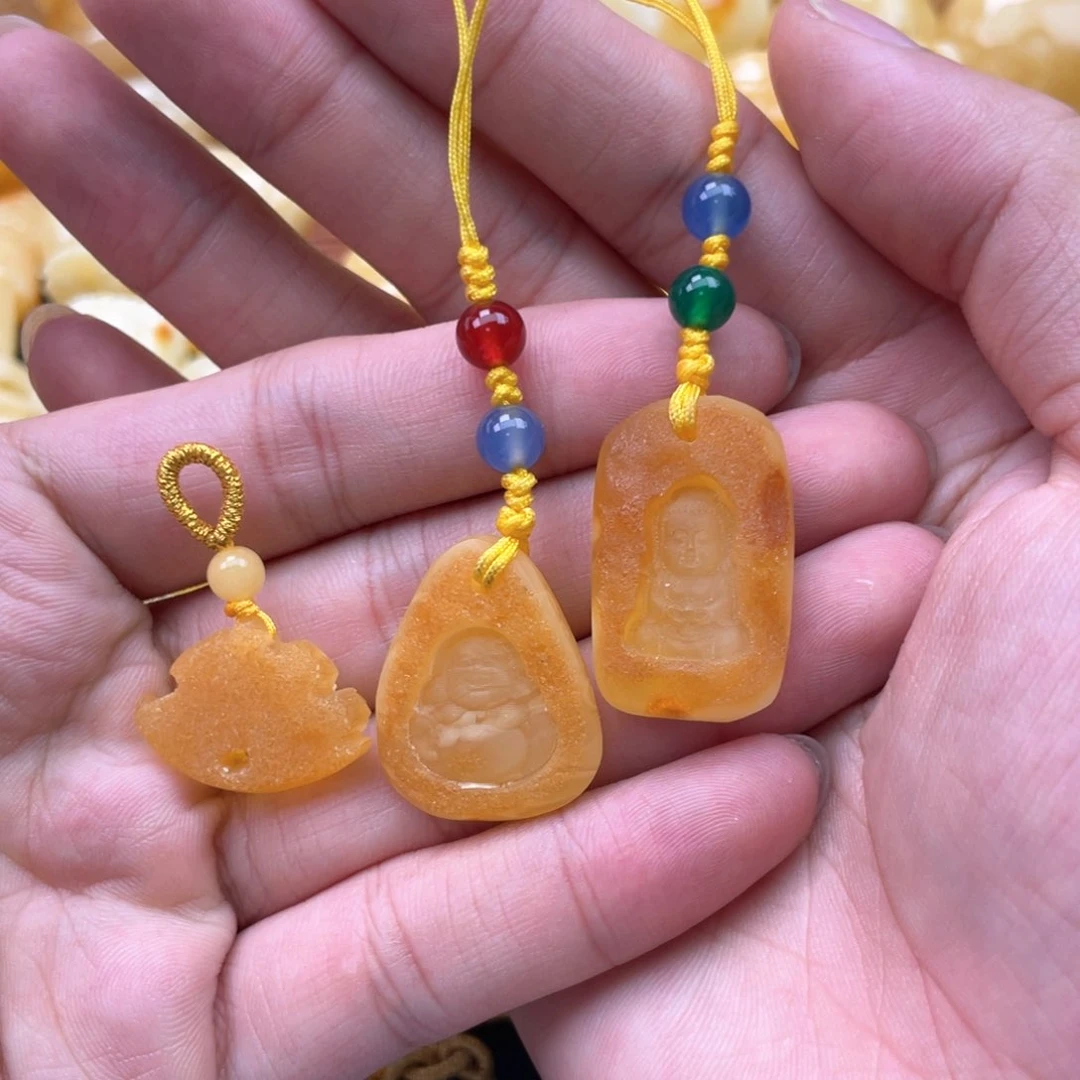 海***河未镶嵌琥珀裸石蜜蜡