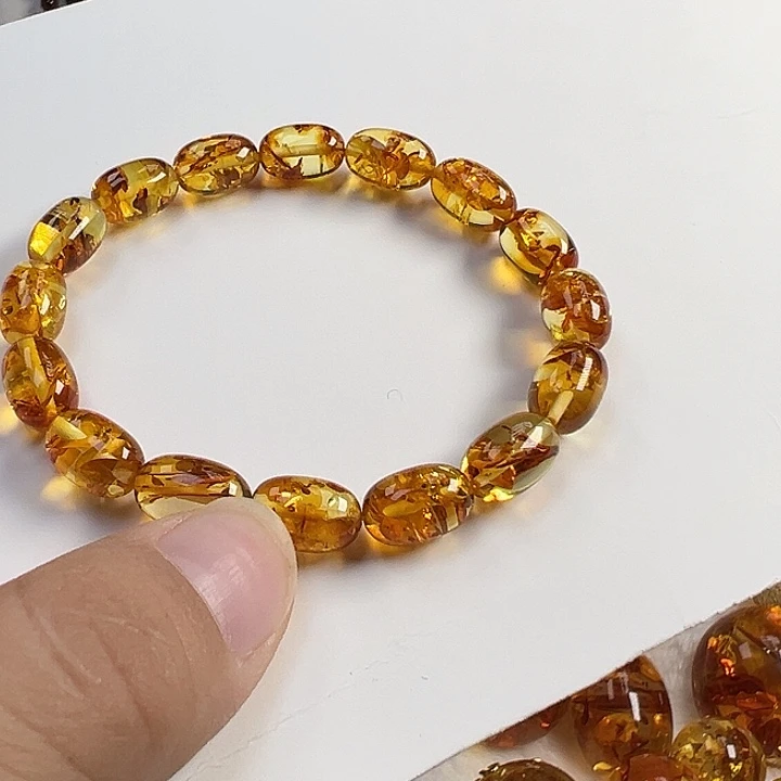 琥珀（花珀）未镶嵌项圈