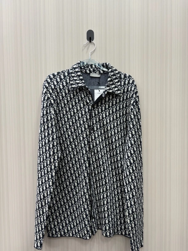 99新 DIOR/迪奥 迪奥满印衬衫 尺码S衣长72胸围52 10355