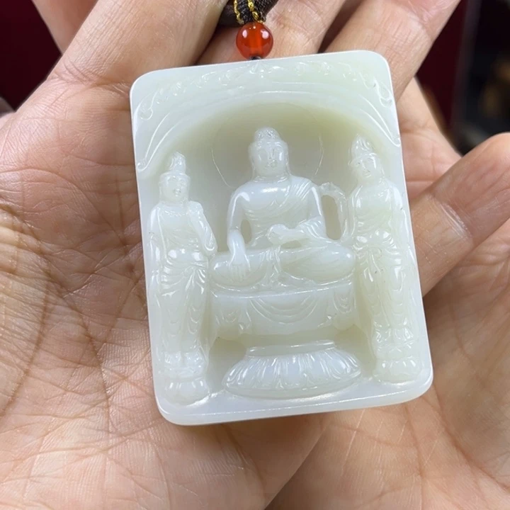 和田玉未镶嵌挂件