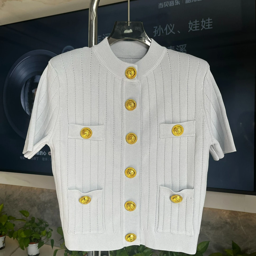 (663)2025巴家春季新款气质短袖上衣