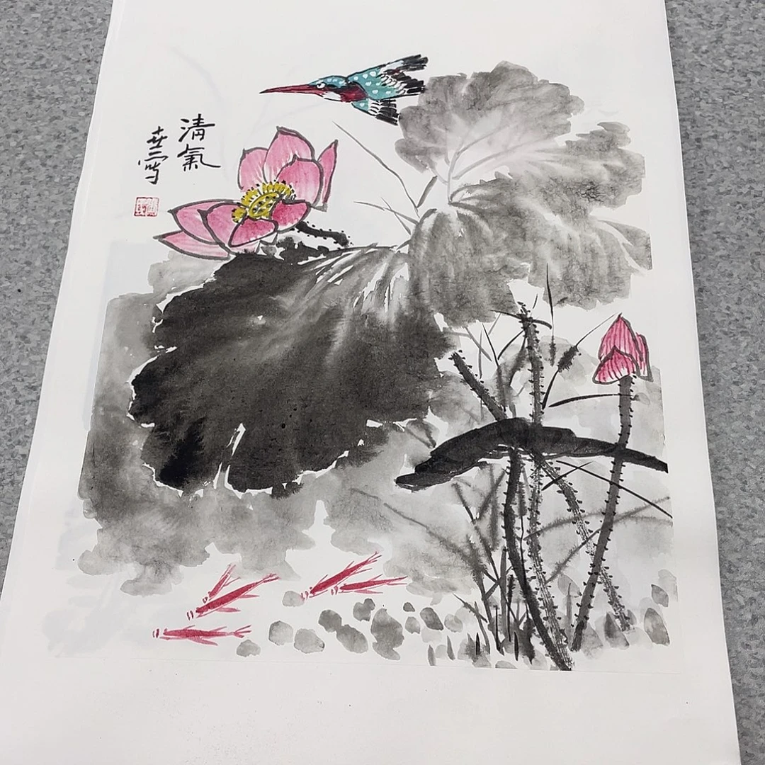 国画1.4平尺国画作品