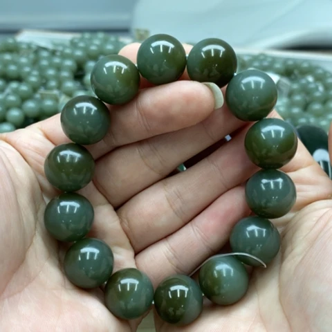 和田玉未镶嵌手链116