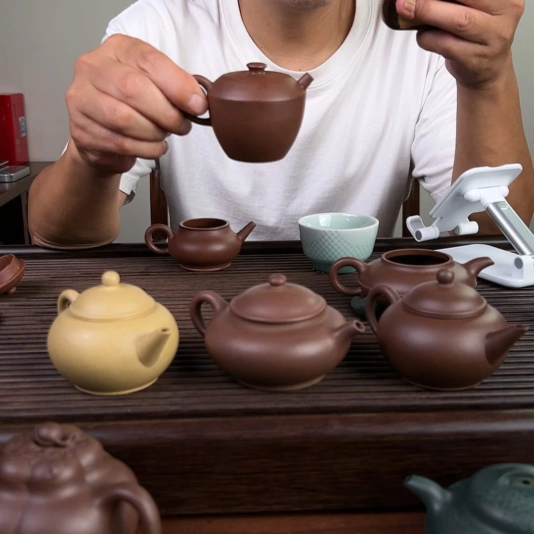 【闪购商品】茶壶紫砂格*花折肩巨轮