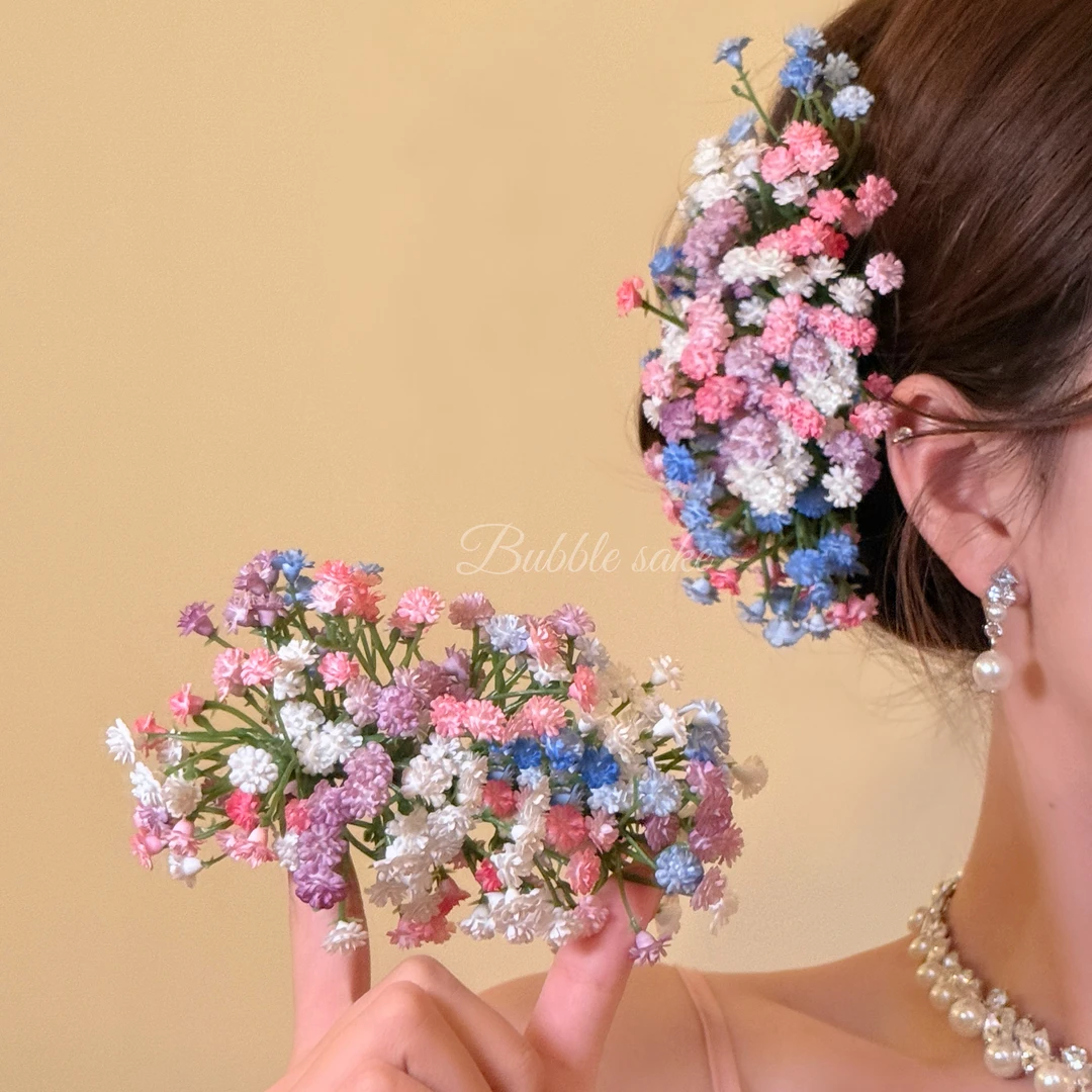 神仙姐姐 ~刘亦菲同款满天星发夹女氛围感甜美侧边夹礼服头花头饰