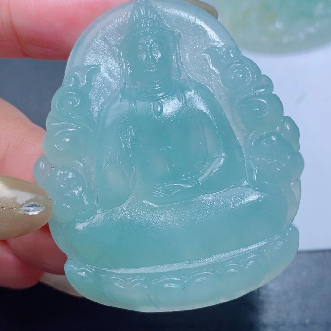 定制翡翠未镶嵌定制翡翠毛货挂件