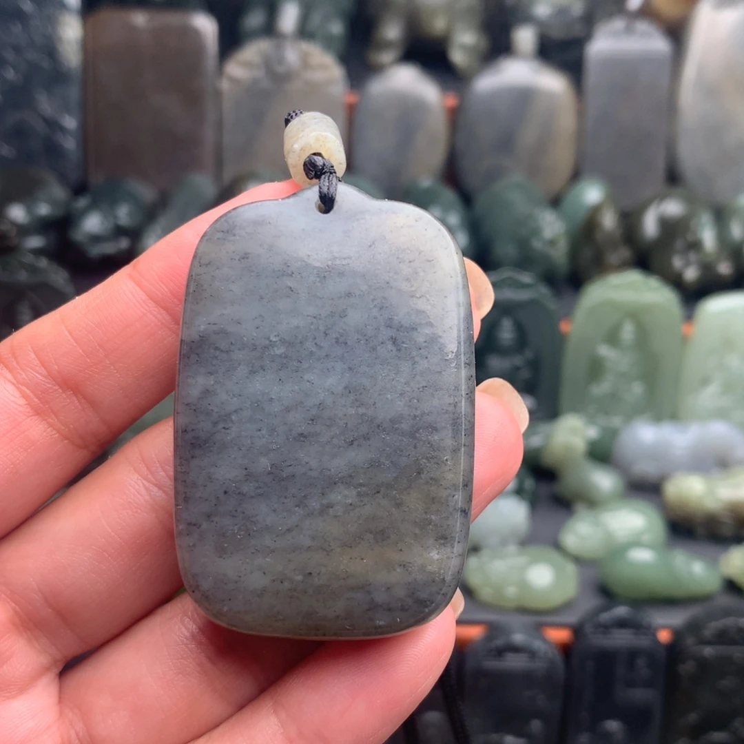 和田玉未镶嵌颈饰挂件42