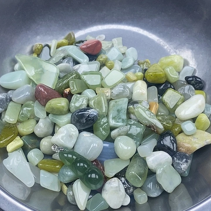 岫玉鱼缸石未镶嵌