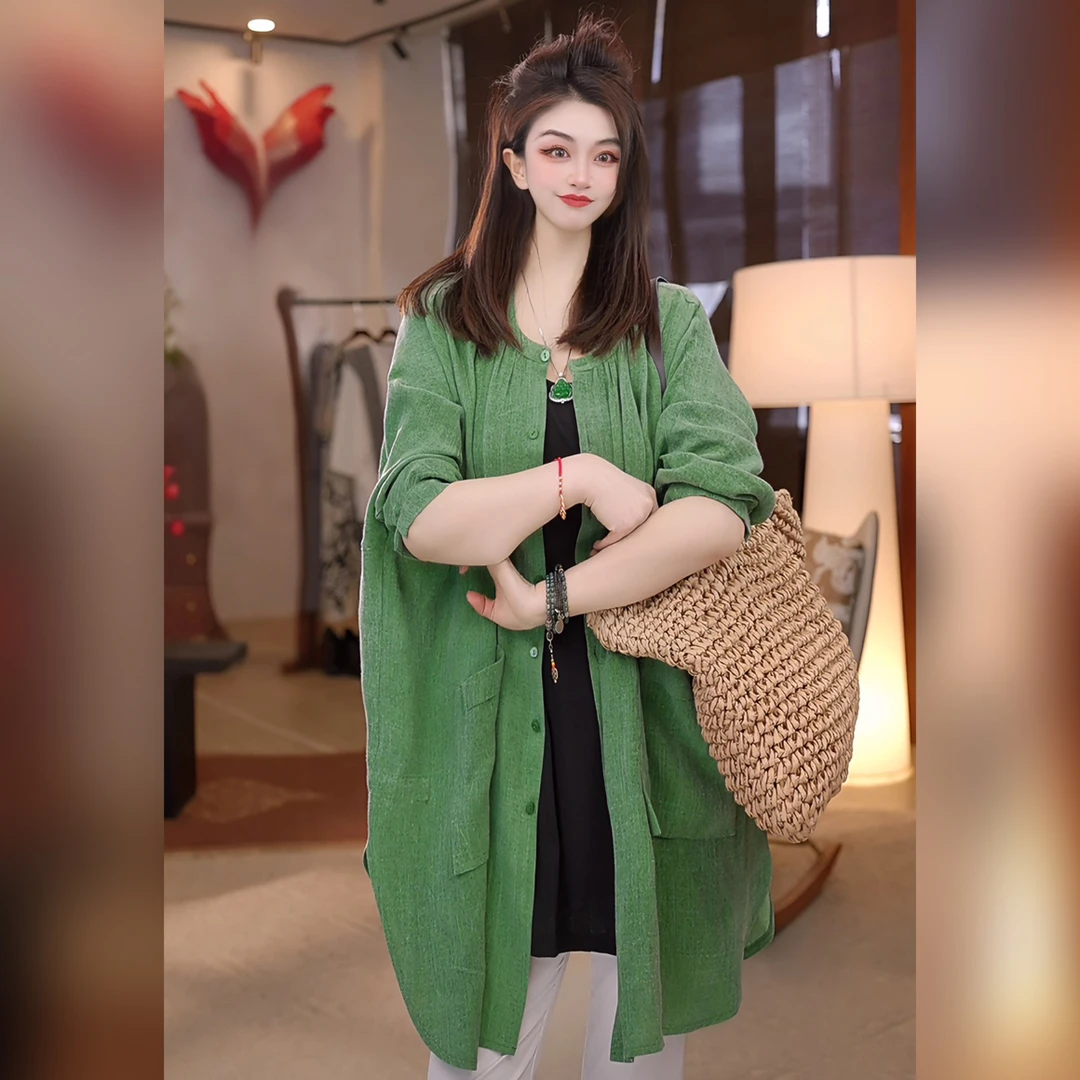 【Linda姐高端线】春夏新款时尚轻奢通勤宽松气质衬衫AS5SCS0002