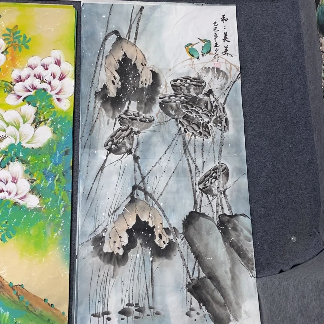 国画尺寸100✖️50三尺精品手绘画