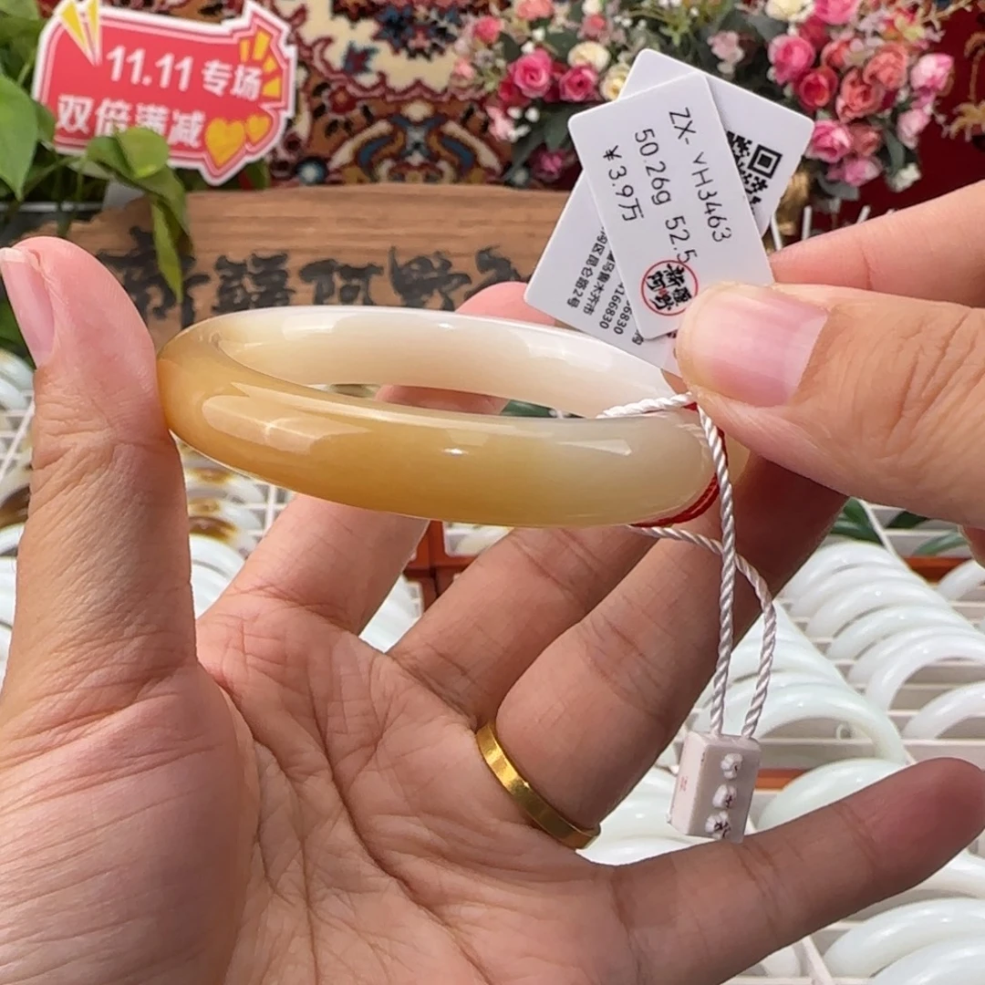 和田玉未镶嵌手镯新疆和田玉手镯